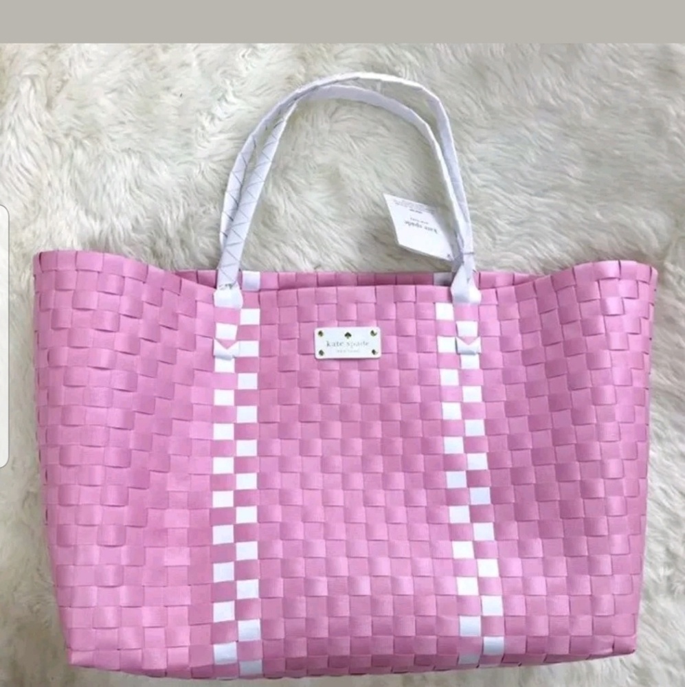 KATE SPADE XTRA LG. WOVEN TOTE beach/shopper